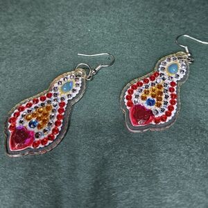 Diamond‎ Art Earrings Boho Statement Earrings Sealed